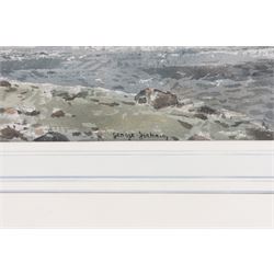George Graham (British 1881-1941): River and Coastal Landscapes, pair watercolours signed, larger 26.5cm x 39cm (2)