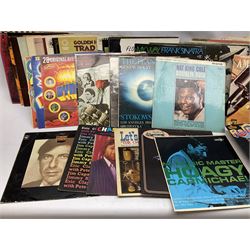 Collection of LP records, approximately one-hundred and twenty, including Beatles, John Lennon, Jerry Lee Lewis, Bob Marley, Elvis Presley, The Who, Bob Dylan, Dire Straits, Donovan, Frank Sinatra etc