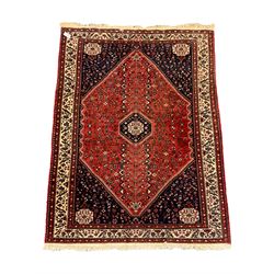 Fine Persian blue and red ground woollen rug