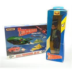Matchbox Thunderbirds Rescue Pack, mint and boxed; and Pelham Puppet of Scott Tracy, boxed (2)