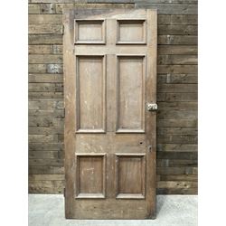 Five 19th century heavy pitch pine six panel doors

226cm x 99cm
228cm x 99cm
228cm x 100cm
228cm x 100cm
228cm x 99cm