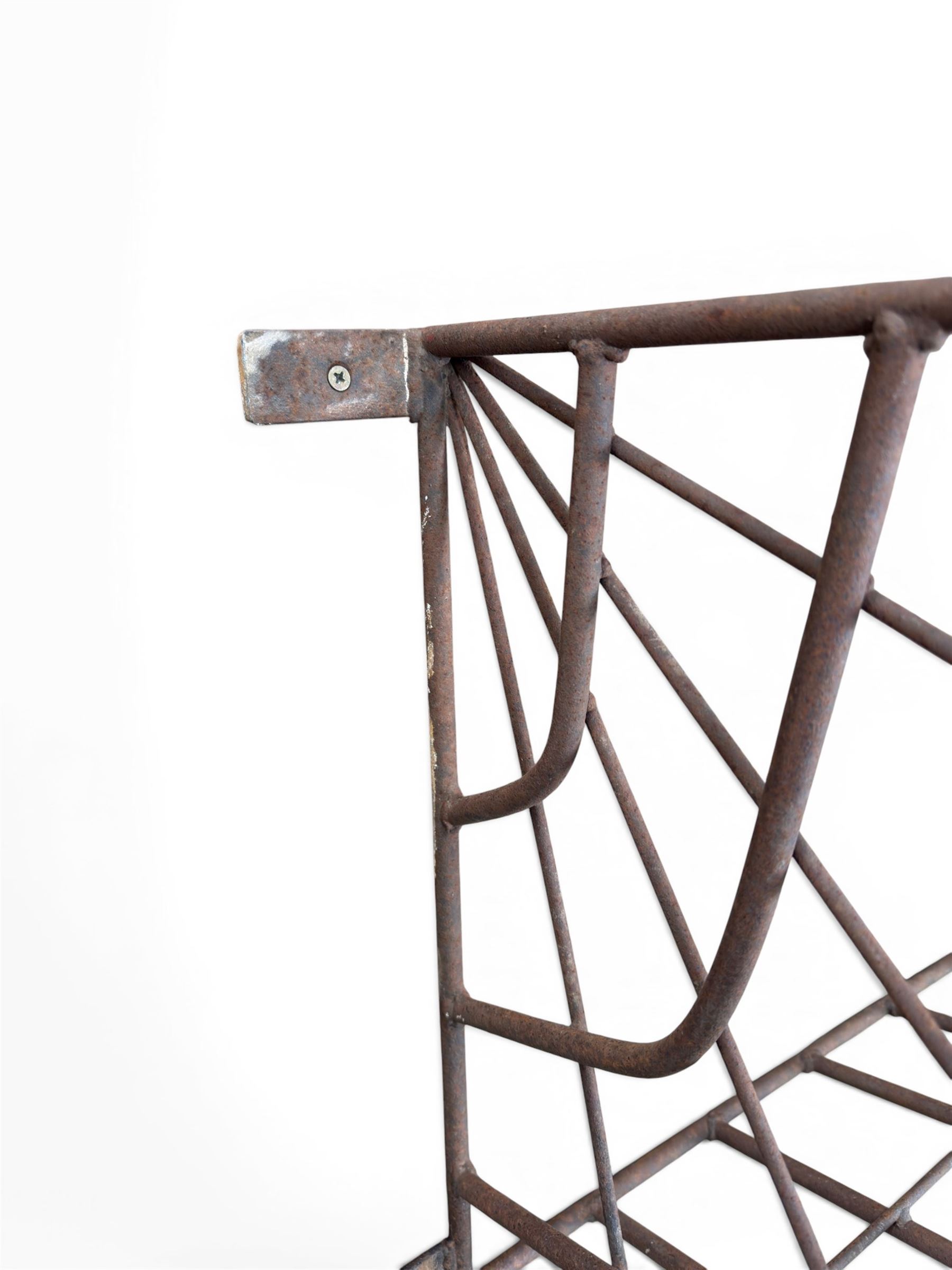 Large country stables wrought iron hay rack