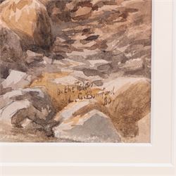 Revd Laurence George Bomford (British 1847-1926): 'On the Teign', watercolour signed titled and dated '80, 34cm x 51cm; Thomas Henry Hunn (British 1857-1928): 'At Goring Church and Mill - Beside the Thames', watercolour signed, titled in a later hand verso 30cm x 49cm (2)