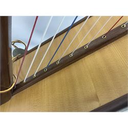 Contemporary 24 string Celtic or Irish Folk Harp with an Ash soundboard and 24 sharpening keys, with three music books, tutorial and DVD In a soft carrying case with tuning key 