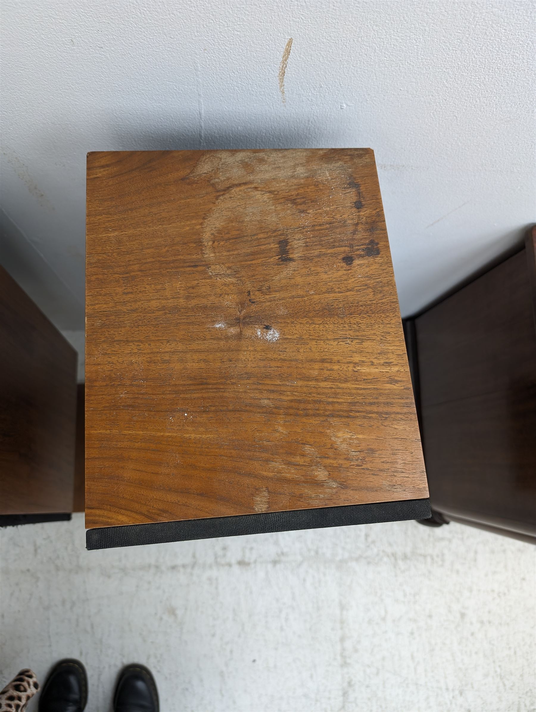 Monitor Audio - pair of walnut cased floor standing speakers
