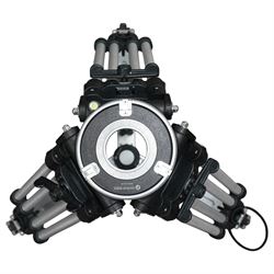 Ronford-Baker short sticks with ground spreader, serial no. 6013579, in hexagonal Ronford-Baker flight case