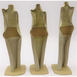 Set of three Kate Thompson studio pottery figural sculptures, H31cm (3)  