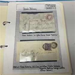 Great British Queen Victoria and later stamps, including imperf penny reds, perf penny reds, half penny 'bantams', small number of stamps on pieces or covers, one penny lilacs with block and pairs, 1883-84 two shillings sixpence, five shillings and ten shillings, various King Edward VII issues,  King George V seahorses etc