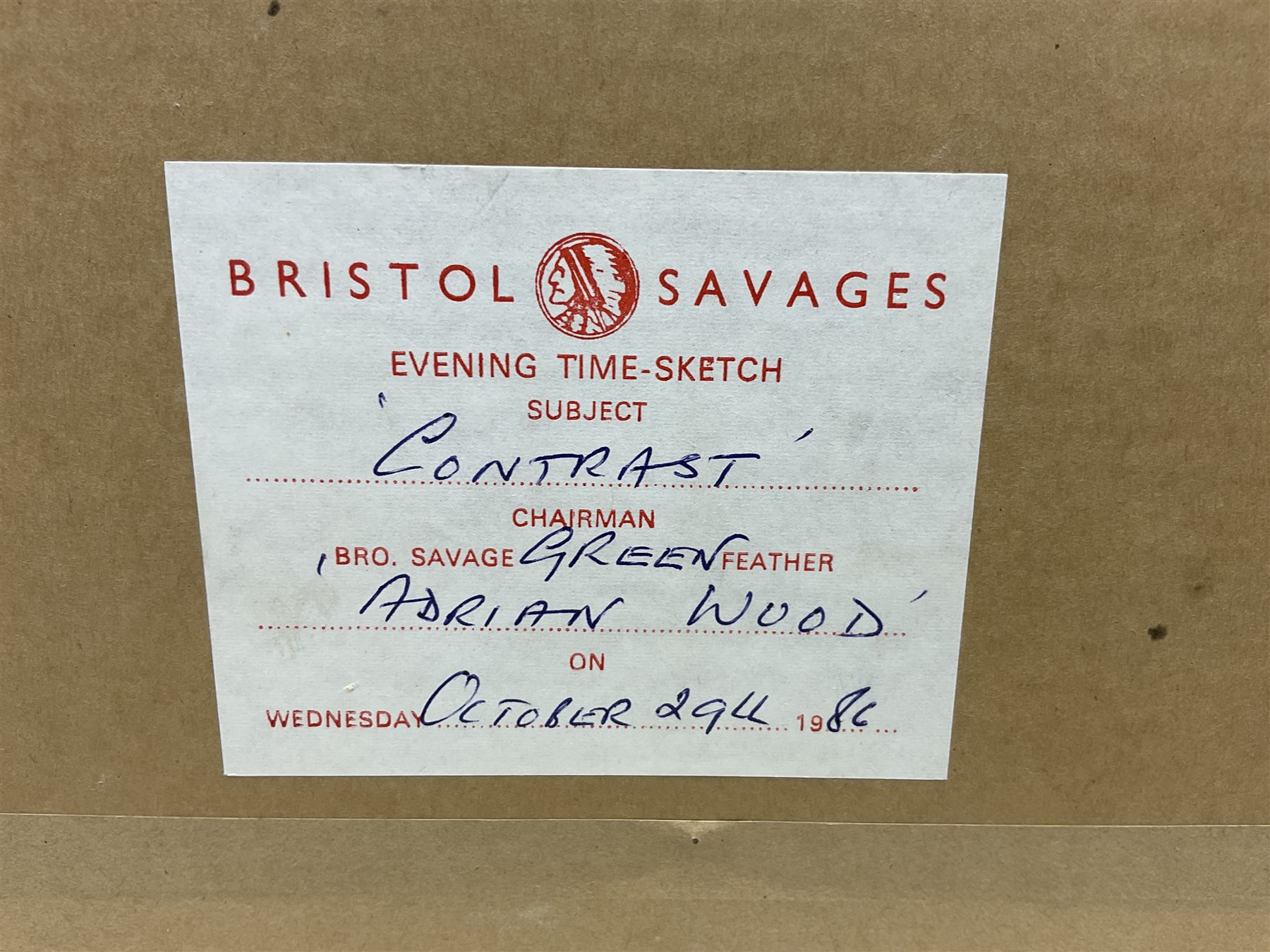 Louis Arthur Ward RWA (Bristol Savages 1913-2005): 'Contrast' - Clifton Suspension Bridge, gouache signed and titled 25cm x 34cm 
Provenance: from the estate of Ronald Frederick Broome OBE QPM (1932-2021)