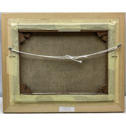 George Graham (British 1881-1941): Nude Figures in the Woods, oil on canvas signed 30cm x 40cm 
Notes: better known for his landscape paintings of West Yorkshire and Sussex , and for his friendship with Fred Lawson, later in life Graham produced some more surreal works, such as the present picture and a series of 'Creation' paintings held by Hastings Art Gallery.