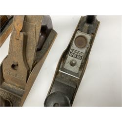 Stanley RB10 plane, two Stanley Bailey planes and another plane (4)