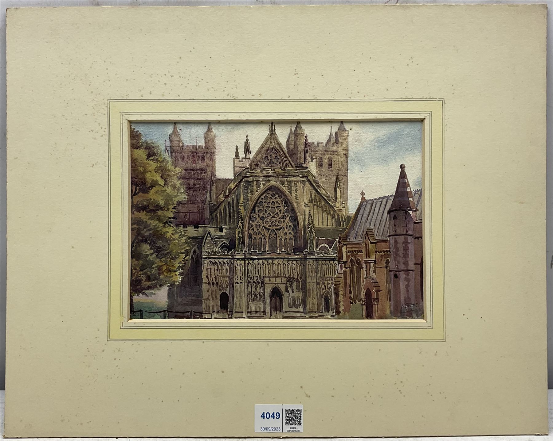 Karl Salsbury Wood (British 1888-1958): Exeter Scenes, set three watercolours signed, two dated 1945, 23cm x 16cm (3) (unframed)