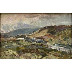 William B Dealtry (British 1915-2007): 'Waters of Leith', oil on board signed, titled vers...