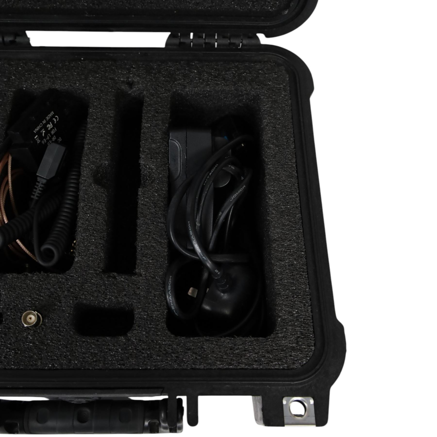 SmallHD 502 5 inch monitor, with sun hood, SmallRig magic arm and associated cables including two dummy batteries, two SDI cables, three batteries and charger, contained within a Peli 1400 case