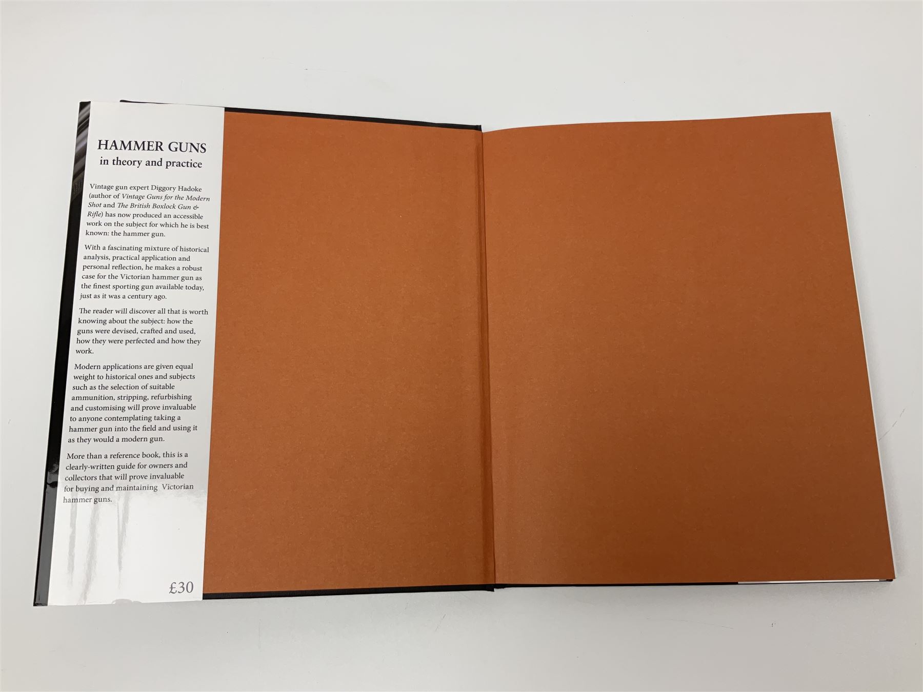 Dallas Donald: Holland & Holland The Royal Gunmaker The Complete History. 2003 Quiller Press; and three other books on guns by Diggory Hadoke - Hammer Guns in Theory and Practice. 2016; Vintage Guns for The Modern Shot. 2007; and The British Boxlock Gun & Rifle. 2012; all with dustjackets (4)