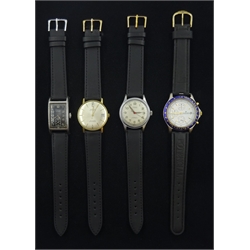 Colletion of four wristwatches Liban waterproof manual wind, Eloga manual wind, Anker automatic and a Pierre Cardin chronograph (4)  