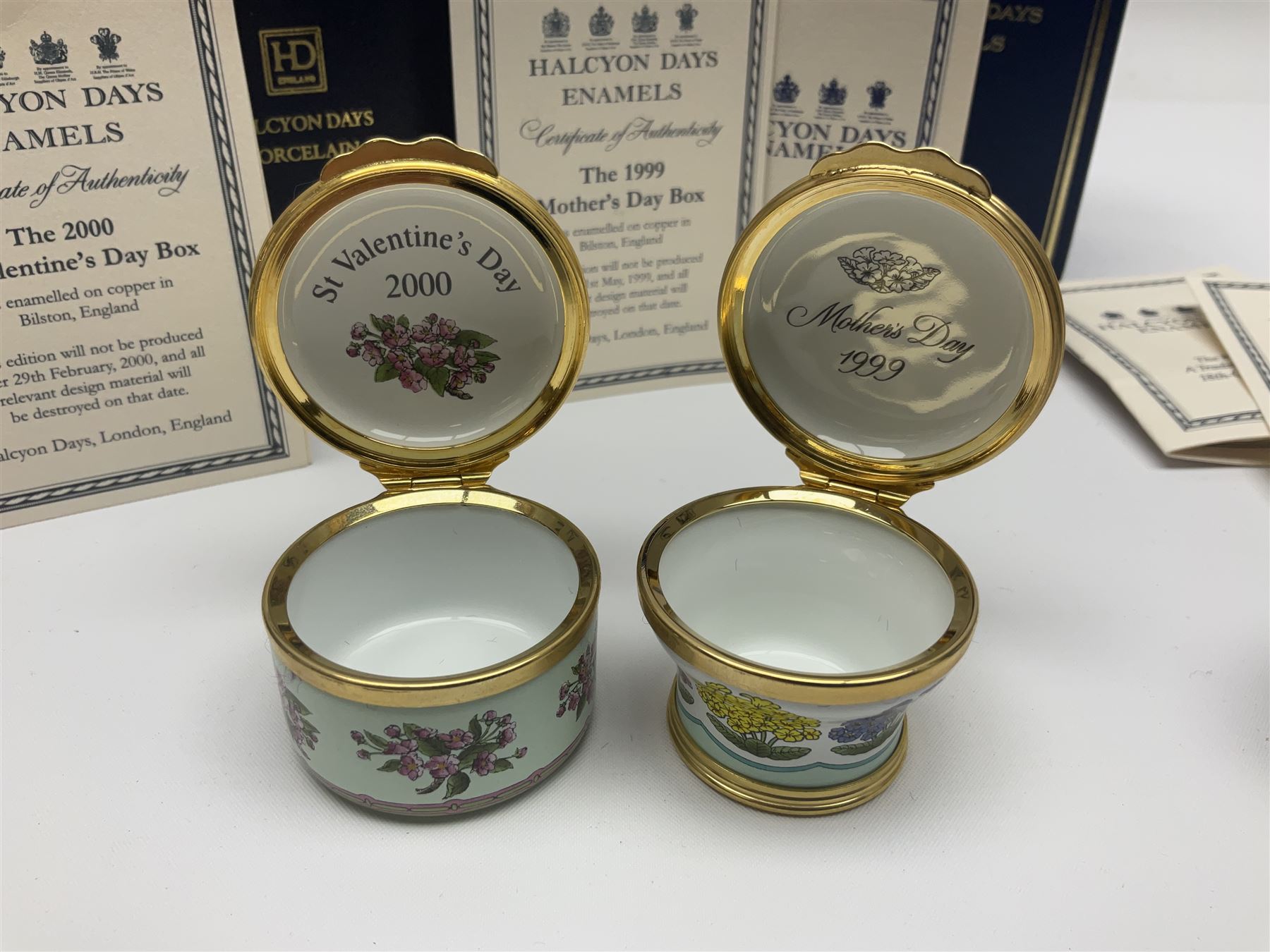 Five Halcyon Days enamel boxes | Wood, Metal & Other Decorative