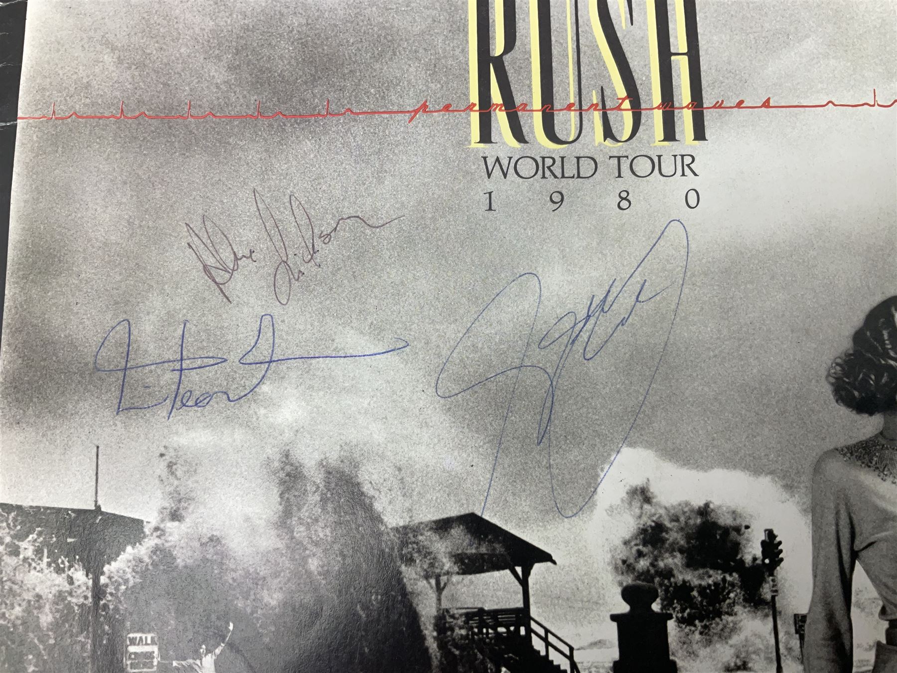 Ozzy Osbourne Shot in the Dark single, Rush World Tour magazine etc 