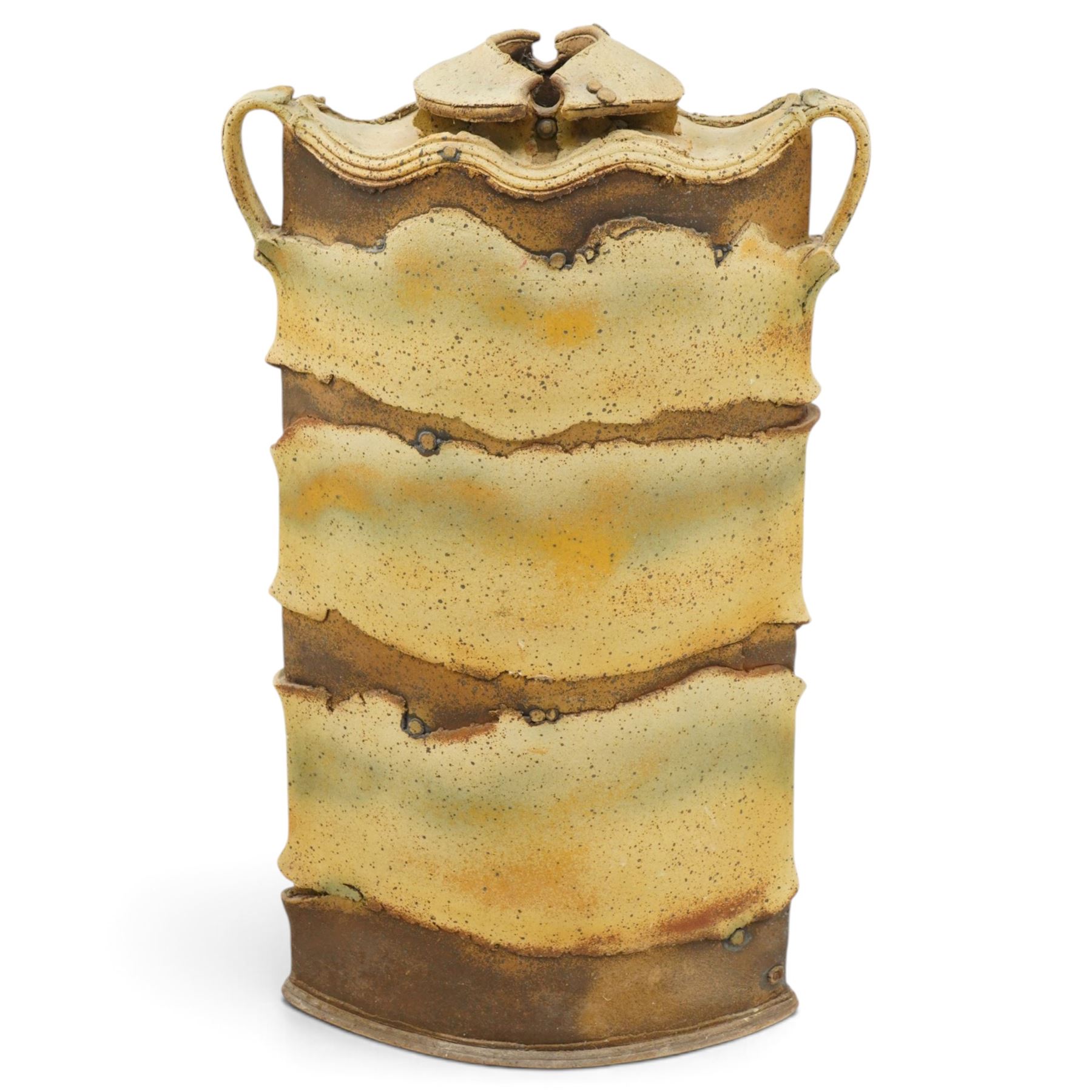 Jim Robison (British 1939-): Large Floor standing studio pottery vessel, H102cm