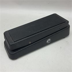 Three guitar pedals, to include Dunlop Crybaby Wah, Model GCB-95, Digitech Turbo Flange stereo flanger and a DOD Overdrive Preamp/250 