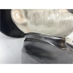 Grayshott Pottery limited edition Terry Pratchett character jug 184/1500, with certificate, H19cm