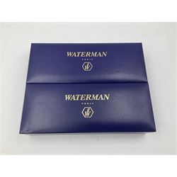 Waterman Hemisphere fountain pen and matching ballpoint pen, both in presentation boxes