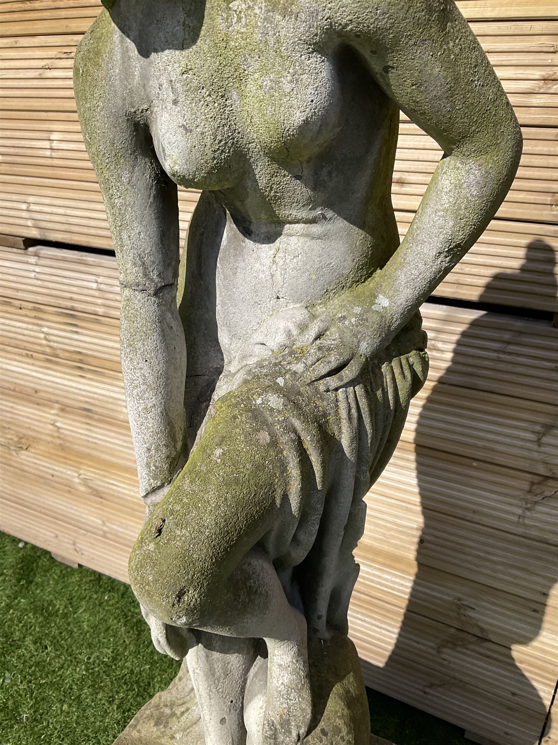 Cast stone garden statue figure - THIS LOT IS TO BE COLLECTED BY APPOINTMENT FROM DUGGLEBY STORAGE, GREAT HILL, EASTFIELD, SCARBOROUGH, YO11 3TX