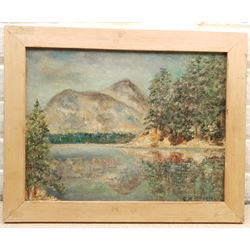 Greenup Moorsom Storm (Robin Hood's Bay 1901-1975): Lake District Landscape, oil on canvas board signed 43cm x 44cm