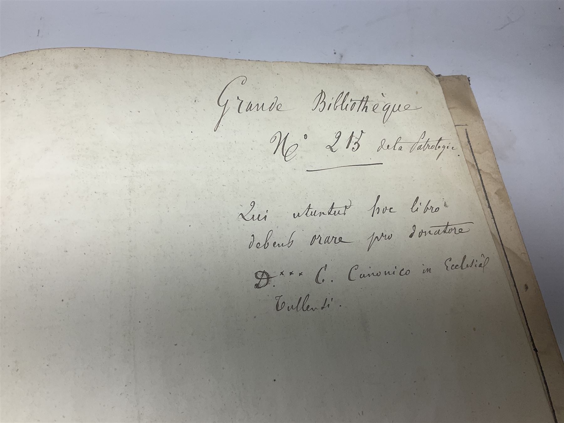 Sancti Gregorii Magni Papae Primi Opera , Sixti V Pont Max Iussu .... 1640 Paris. Two volumes in one with engraved galleon to each title page; R.P. Joan. Stephani Menochij Doctoris Theologi E Societate Jesu .... Editio Novissima .... Tomus Primus. 1683 Lugduni Francisci Comba; and two other similar leather bound folio volumes lacking title pages (4)