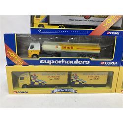 Corgi - fourteen 1:64 scale Superhaulers vehicles comprising TY86710, TY86711, two TY86712, TY86714, TY86716, TY86717, TY86718, two TY86804, TY86806, TY86902, TY87008 and TY87009 (14)