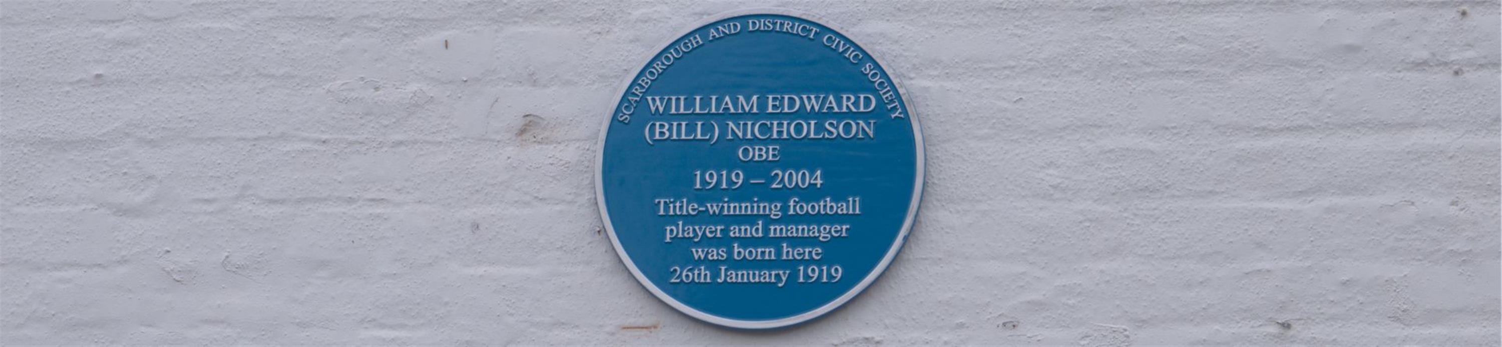 Tottenham's Bill Nicholson Honoured with Blue Plaque at Dugglebys